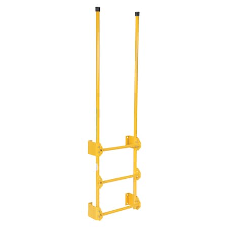 Vestil 77-1/2" Overall H, Dock Ladder, Walk-Through Style, 3 Step, Steel, 3 Steps, 300 lb. Load Capacity DKL-3